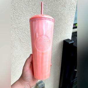 Starbucks 2021 Summer Blush Pink Kaleidoscope Dome Lid Tumbler